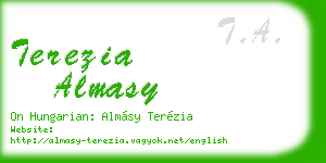 terezia almasy business card